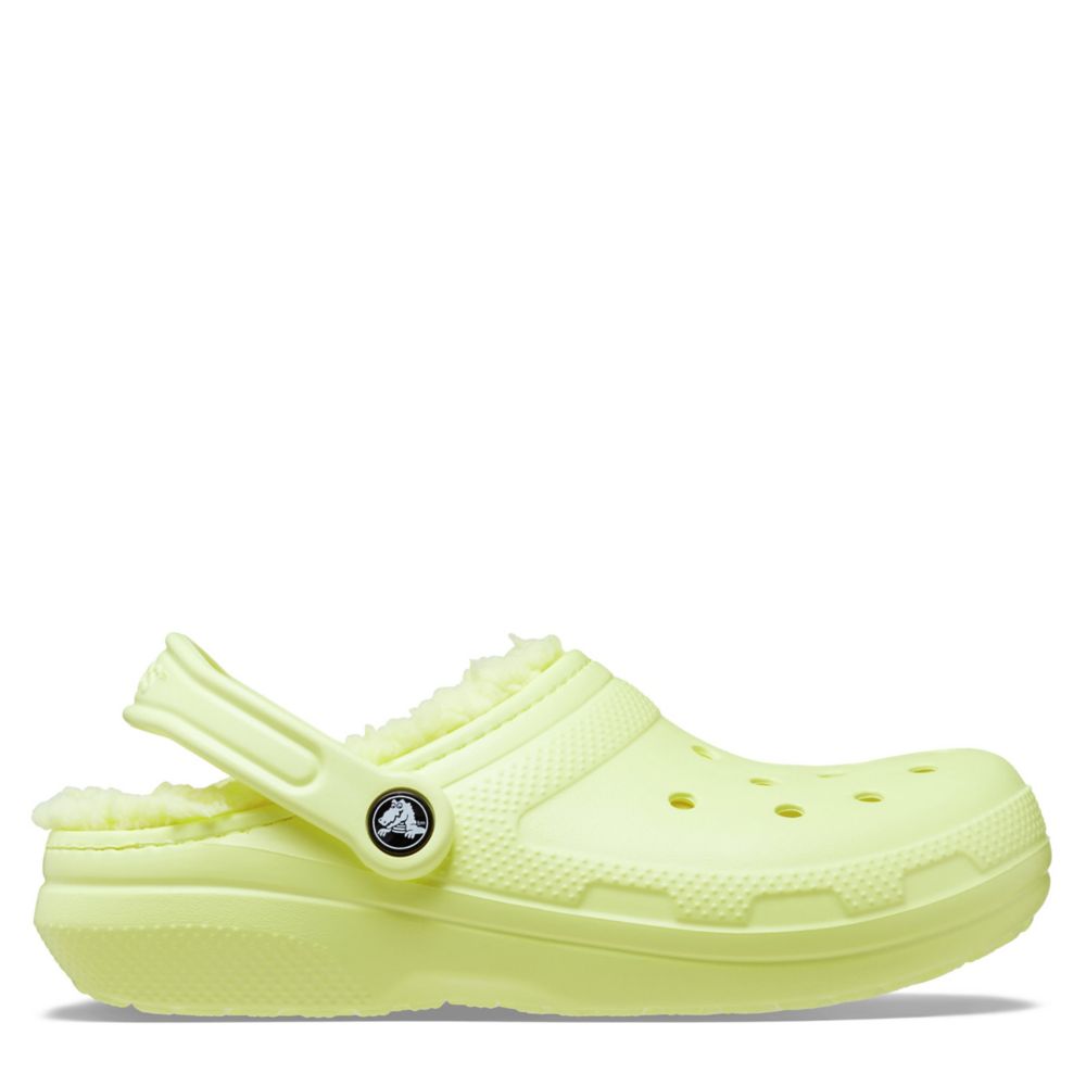 Pale Yellow Crocs Womens Classic Lined Clog | Slippers | Rack Room Shoes