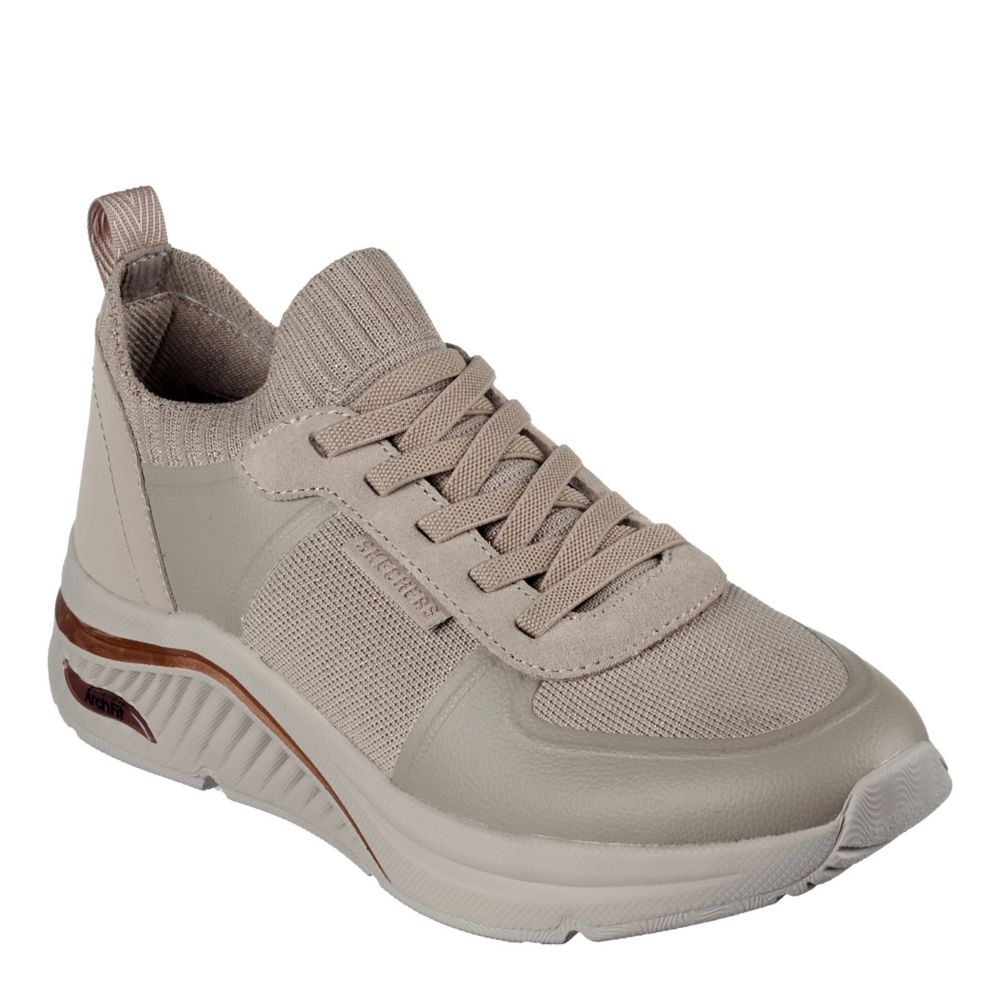 Taupe Skechers Womens Arch Fit S-miles Sneaker Womens | Rack Room
