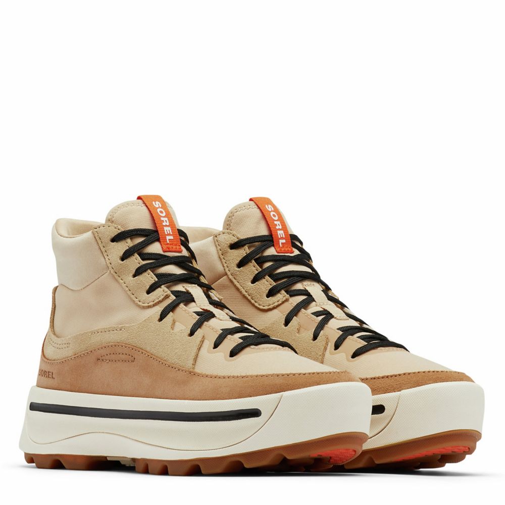 tan high top sneakers women's