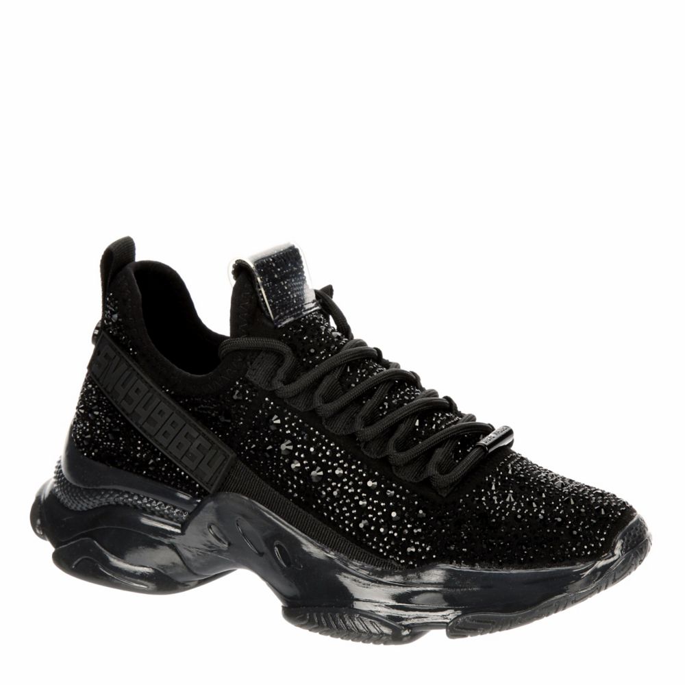 steve madden black sparkle sneakers