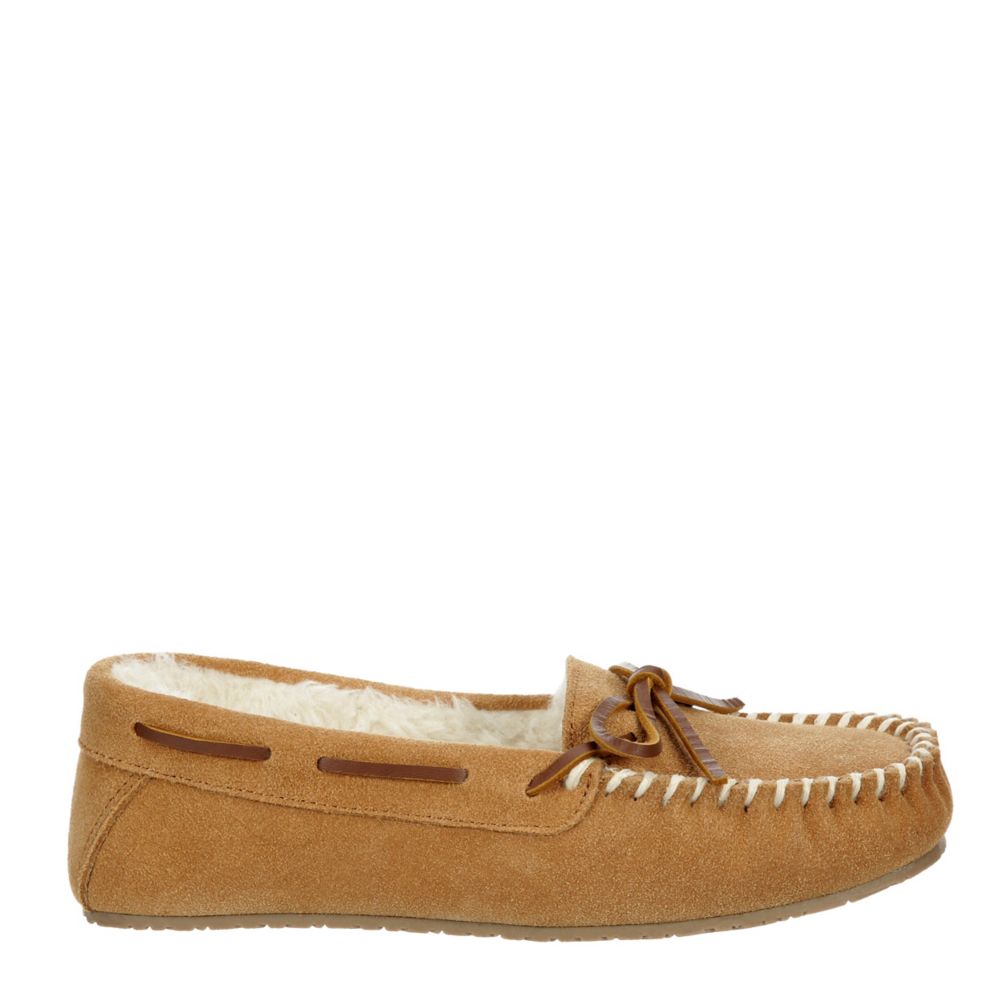 Tan Womens Marj Moc Slipper | Minnetonka | Rack Room Shoes