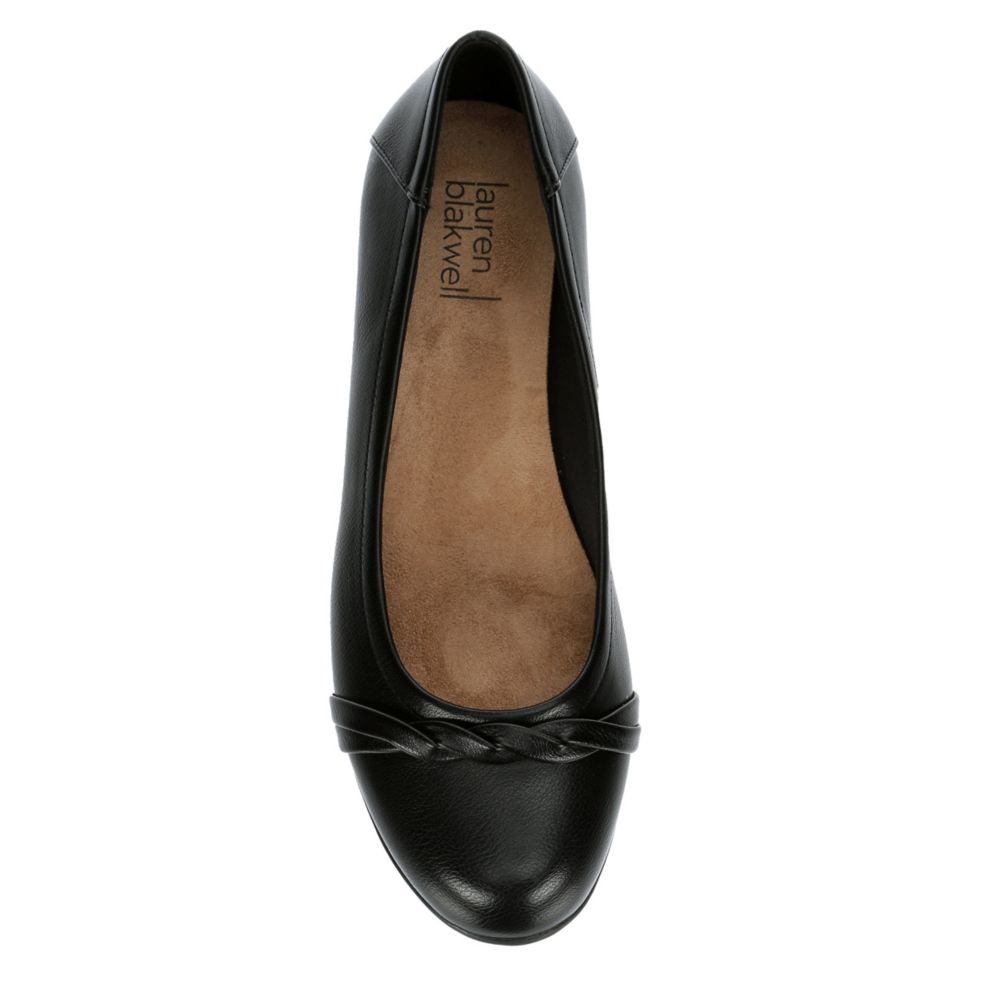 Black Lauren Blakwell Womens Eliana Flat | Flats | Rack Room Shoes