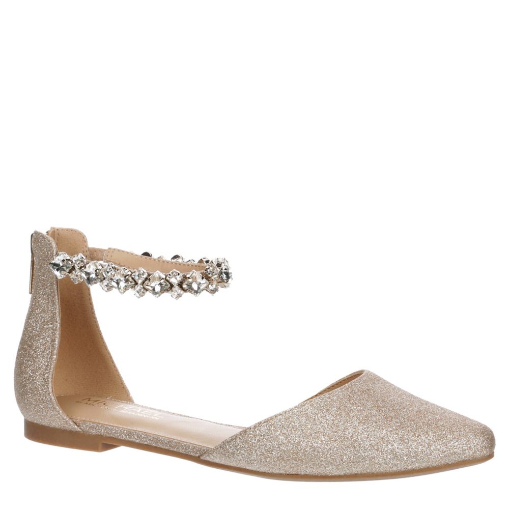 Gold Michael By Michael Shannon Womens Alora Flat | Rack Room Shoes