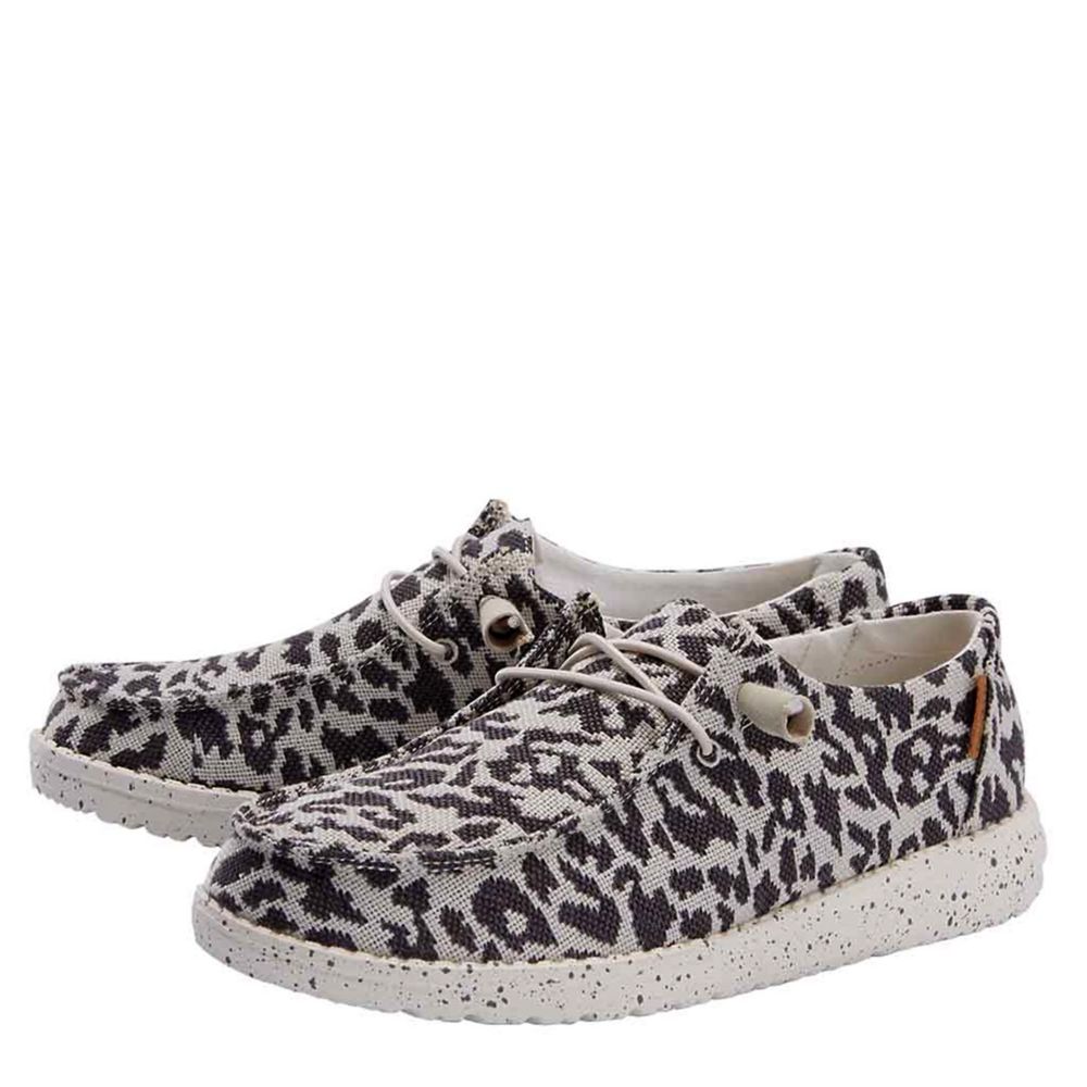 WOMENS WENDY KNIT SLIP ON SNEAKER ANIMAL