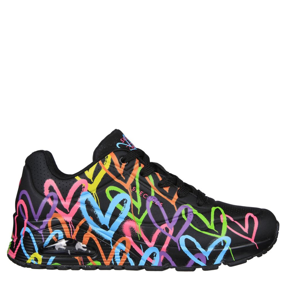 Black Skechers Womens Uno X Goldcrown Sneaker | Prints | Rack Room