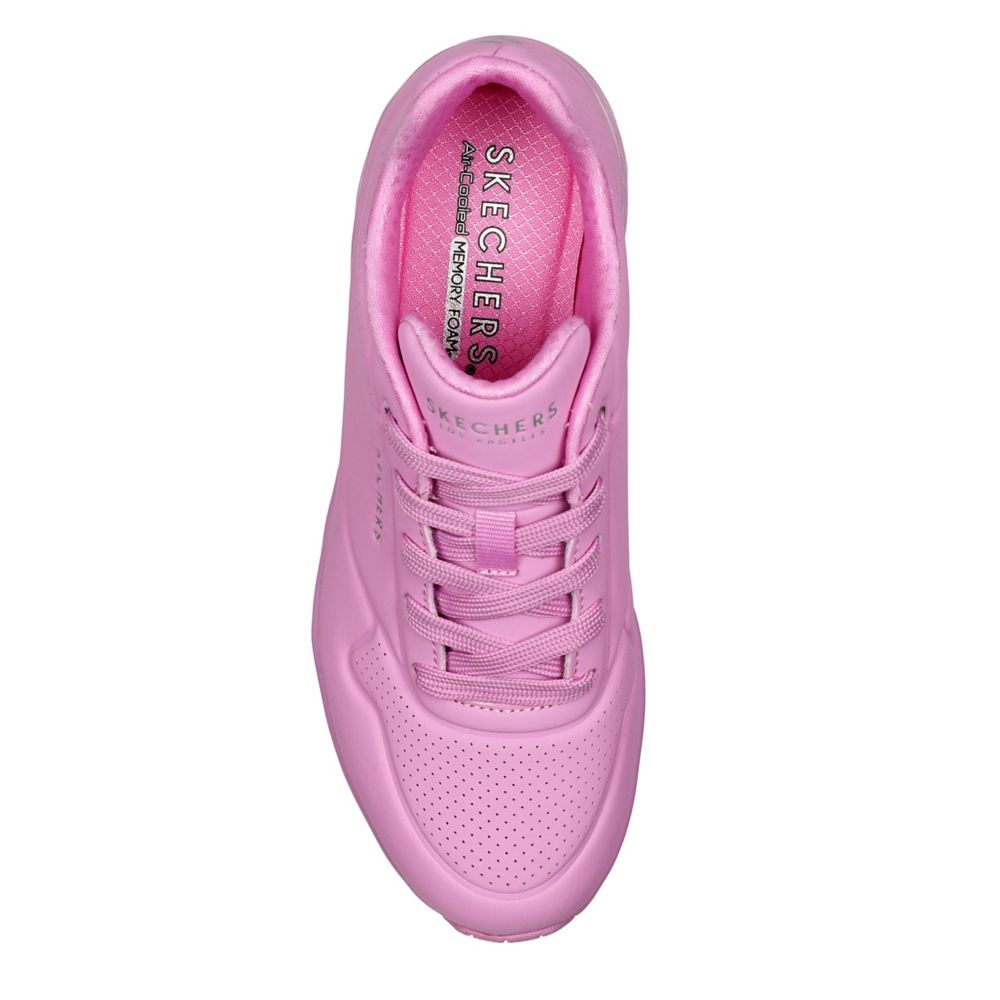 Pink Skechers Womens Uno Sneaker | Womens Rack Shoes