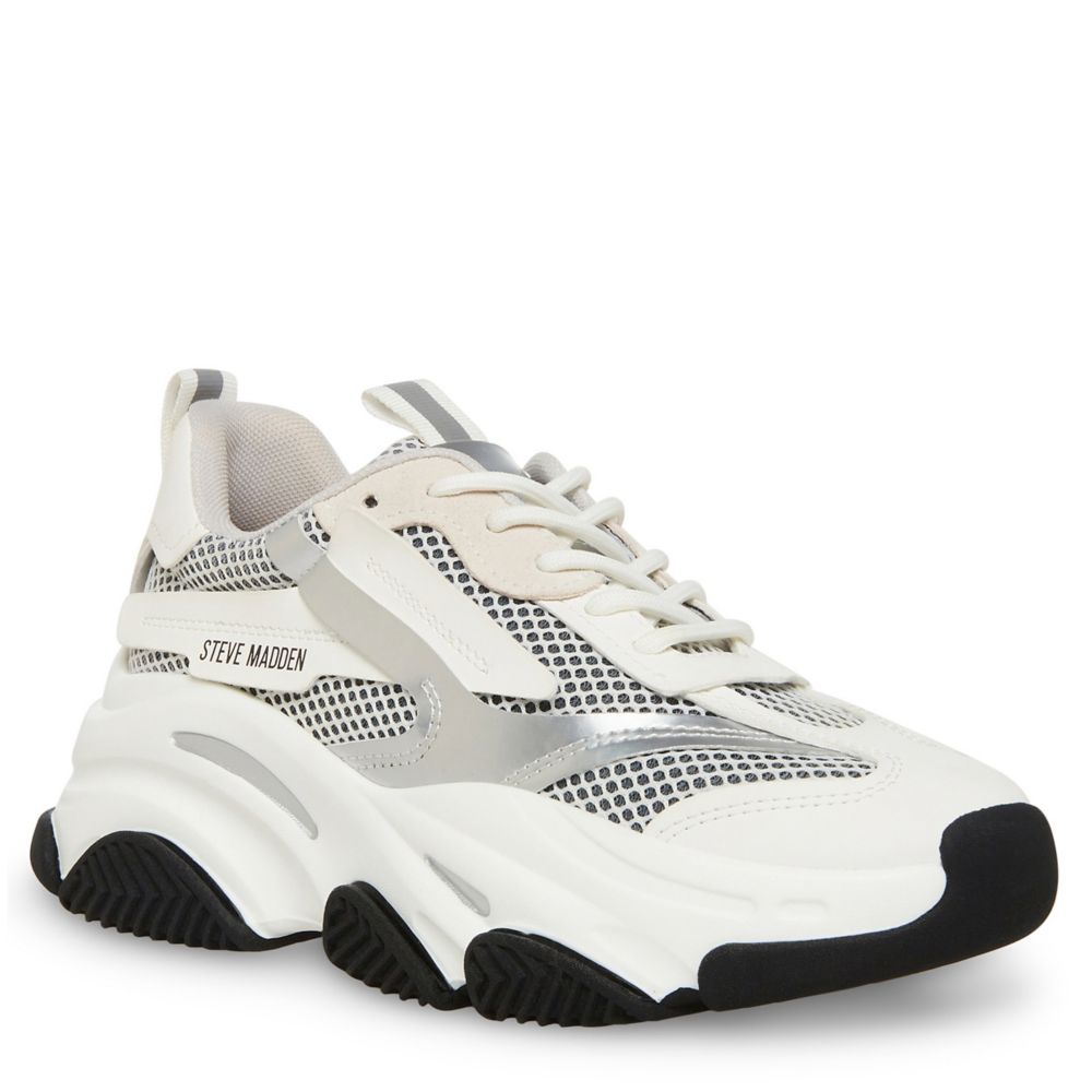 Steve Madden White Possession Sneakers – Shop Allure Fashions