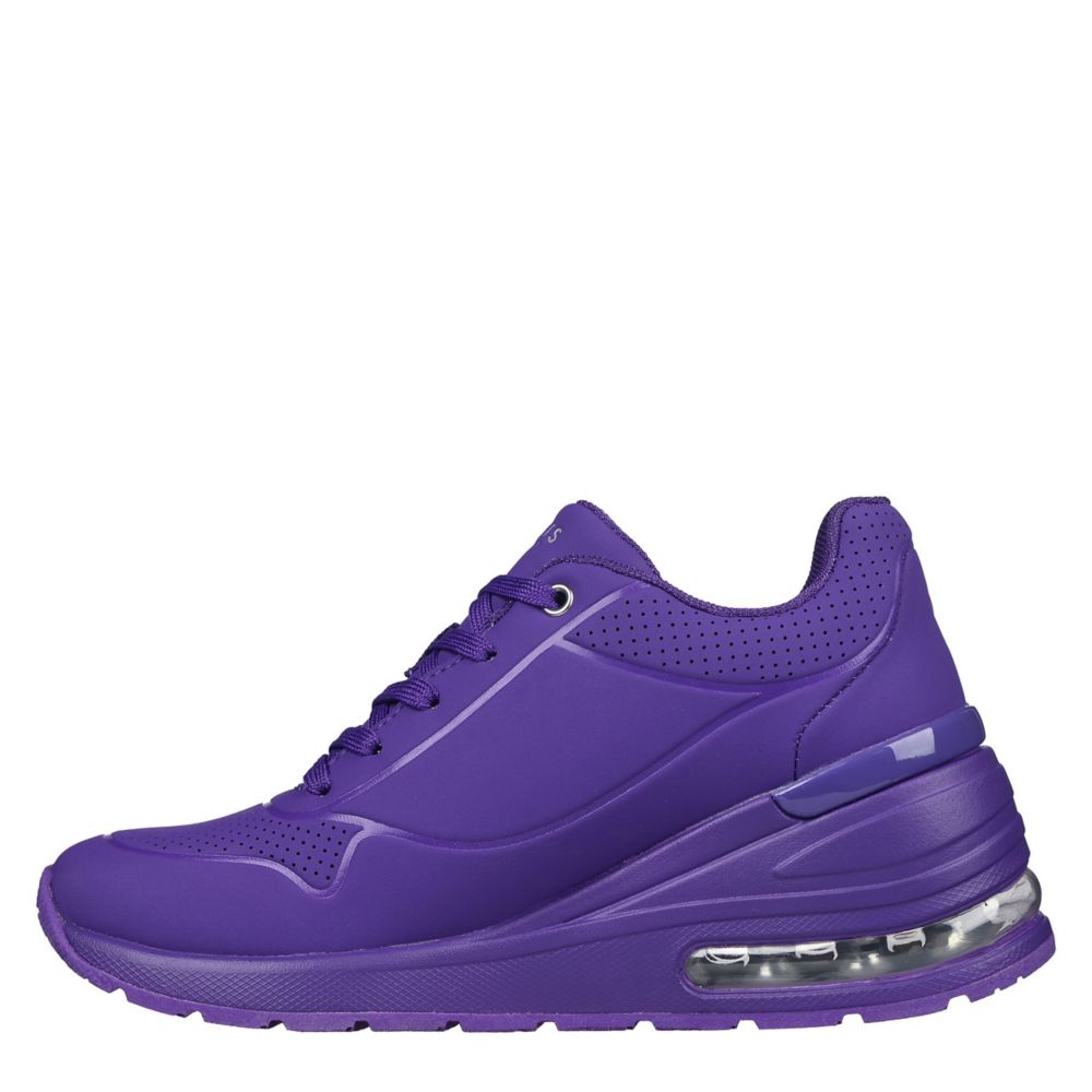 Purple Womens Million Air Elevated Air Sneaker Skechers Rack