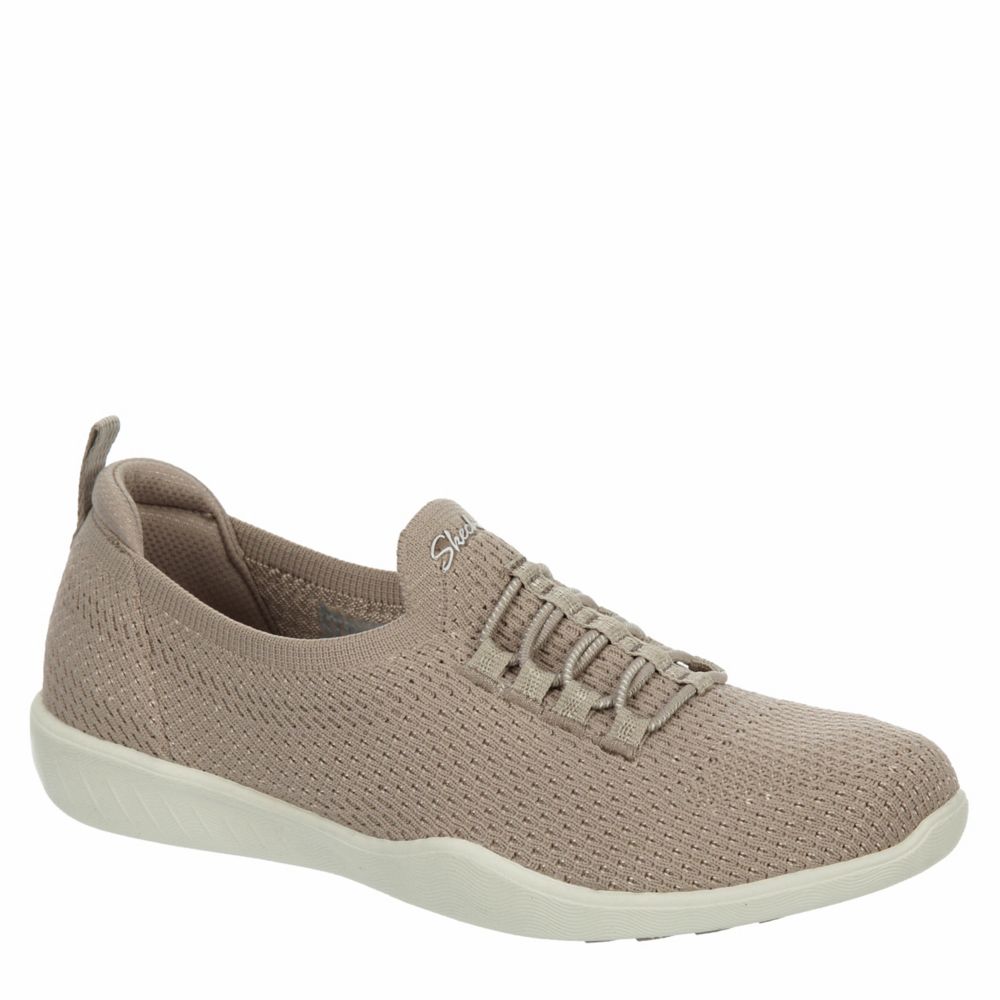 Starlight Taupe | On Sneaker Stroll Rack Shoes | Room Womens St Slip Newbury Skechers