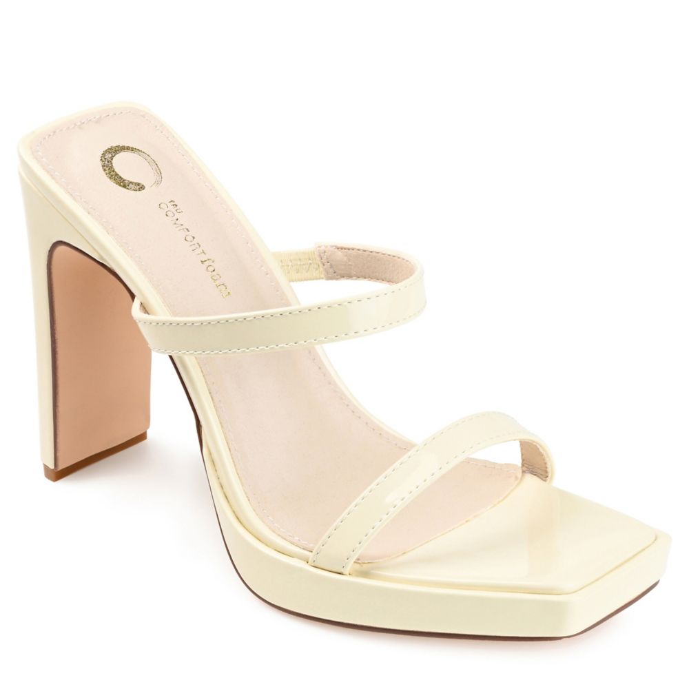 OFF WHITE Journee Collection Womens Naivee Platform Sandal