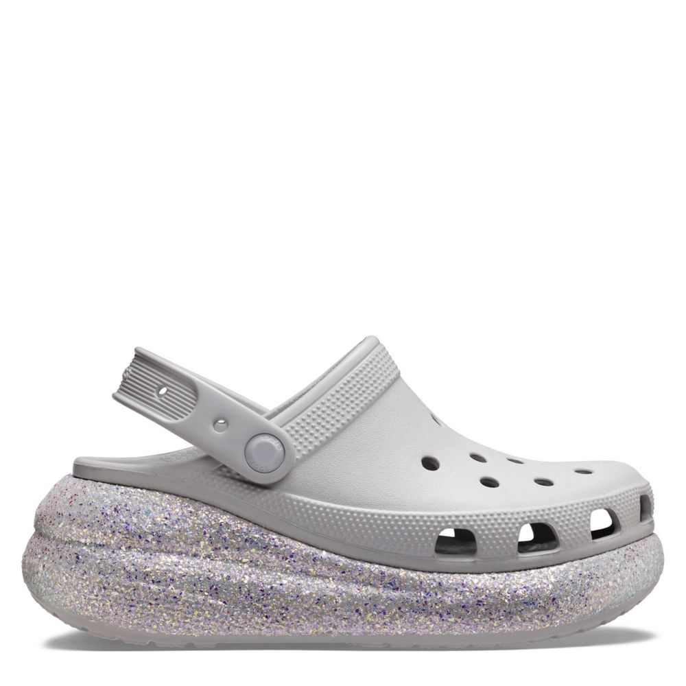 Pale Grey Womens Classic Crush Clog, Crocs