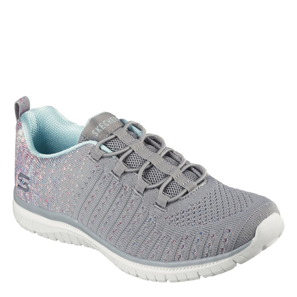 SKECHERS WOMENS VIRTUE SLIP ON SNEAKER MULTICOLOR