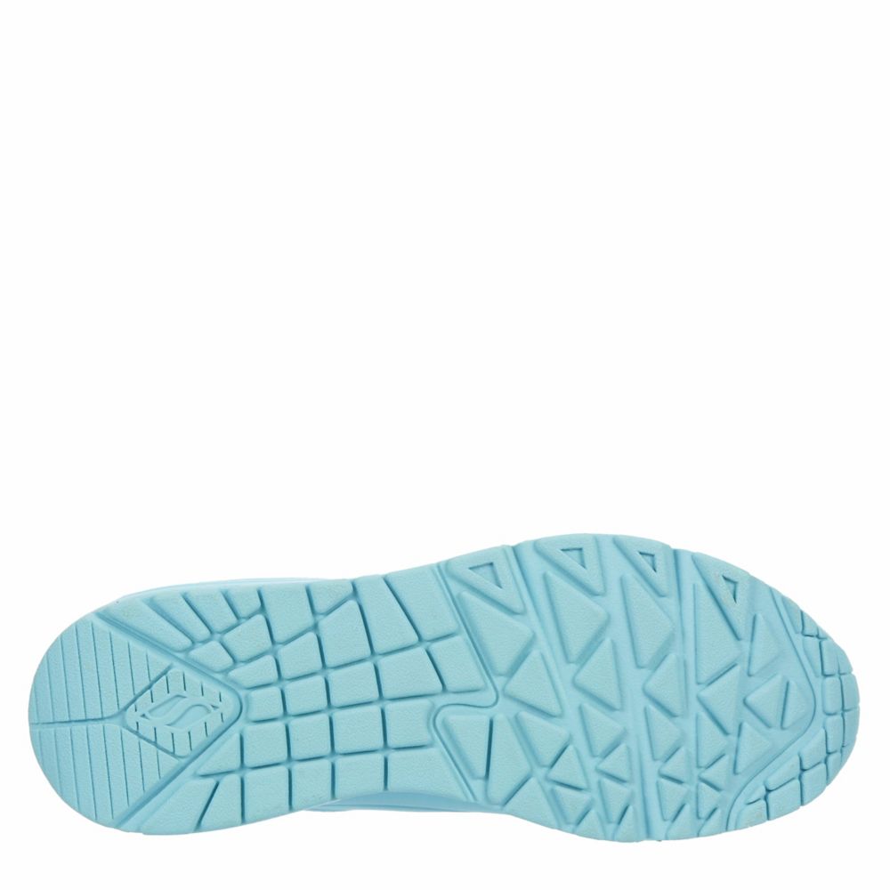 Skechers Womens Uno Sneaker - Light Blue