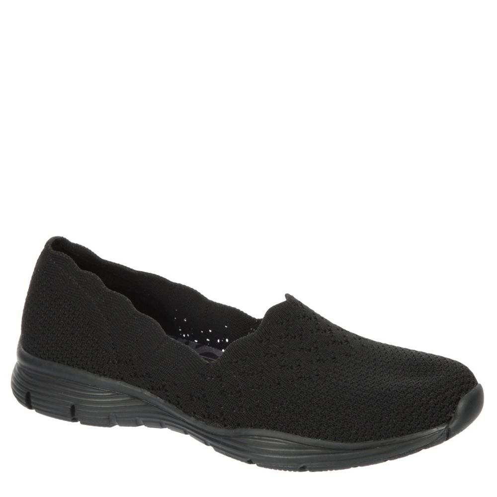 mudder Opstå Asien Black Skechers Womens Seager Stat Slip On Sneaker | Casual Shoes | Rack  Room Shoes