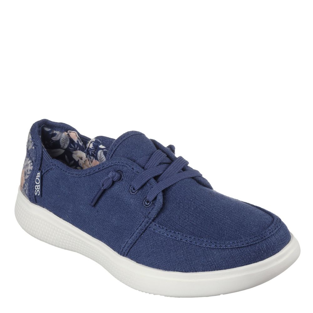 Navy Skechers Womens Floral Flair Slip | Casual Shoes | Rack Room Shoes