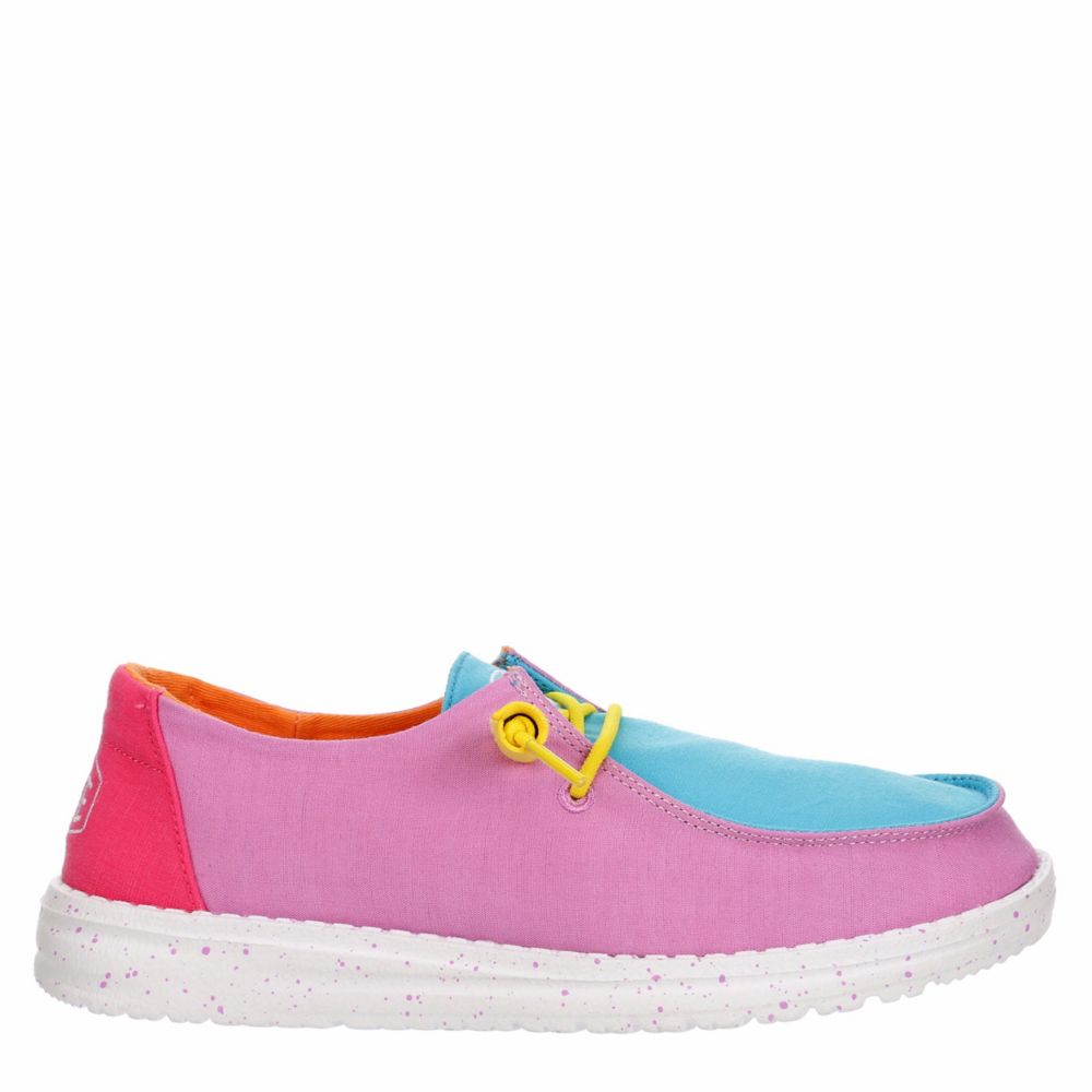 Hey Dude Womens Wendy Slip On Shoes- Rose Flower