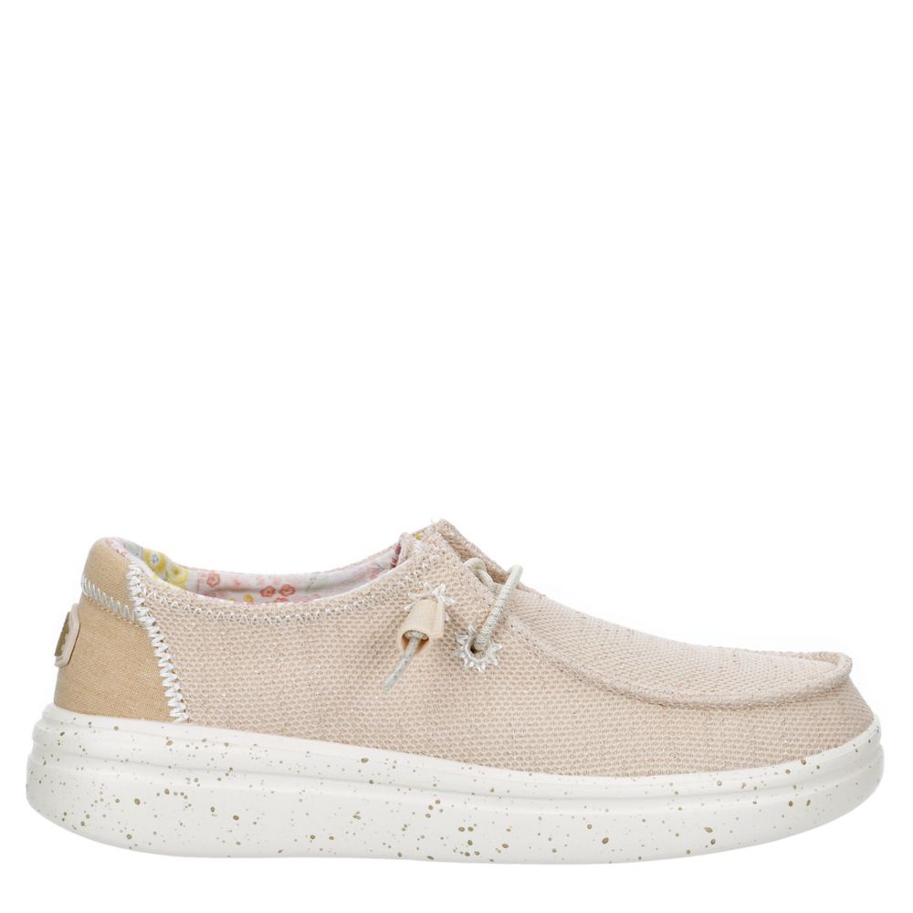 WOMENS WENDY RISE SLIP ON SNEAKER - NATURAL