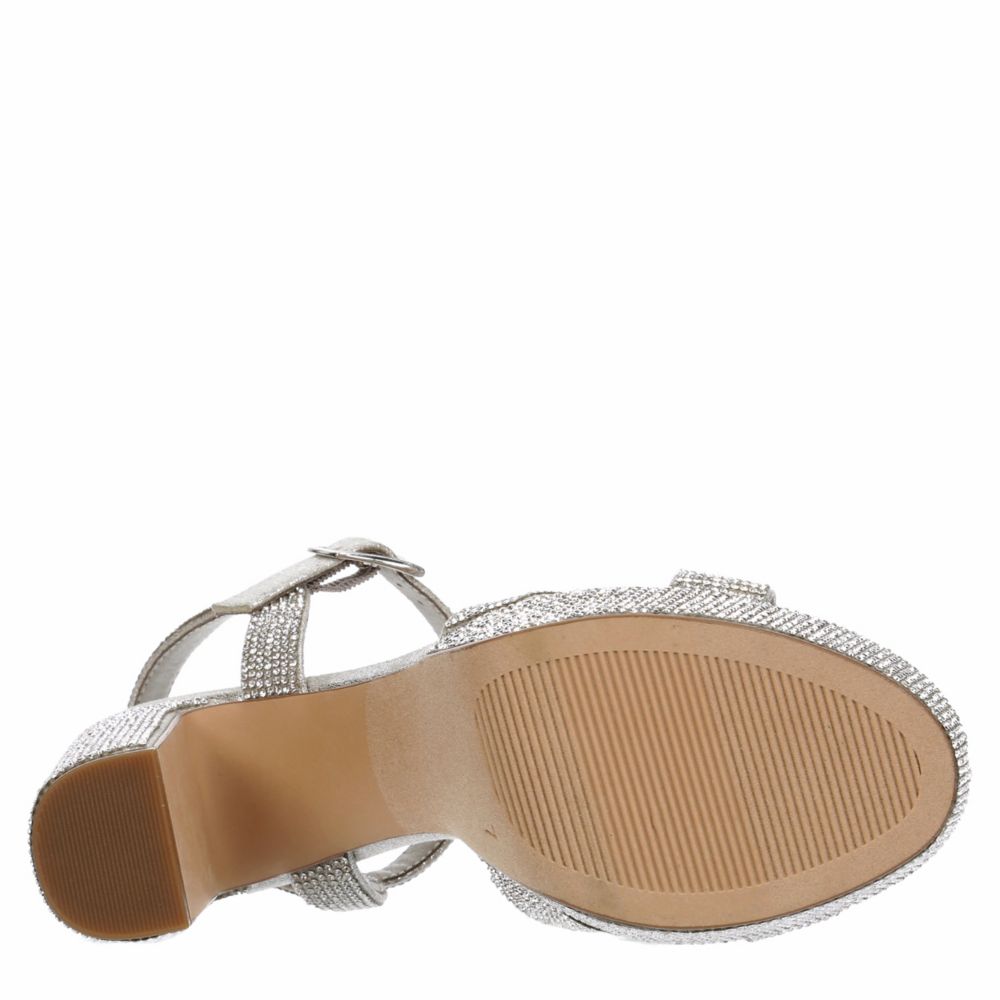 Silver Maripe Womens Leilani Platform Sandal | Rack Room Shoes