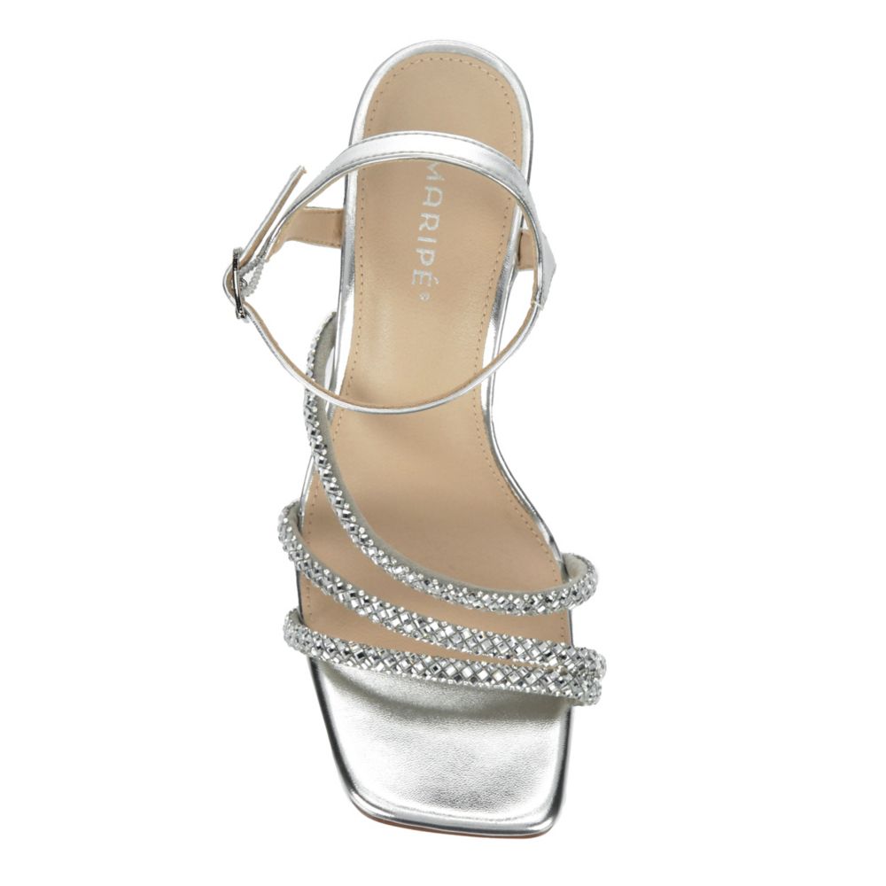 Silver Maripe Womens Nadia Sandal | Dress Shoes | Rack Room Shoes