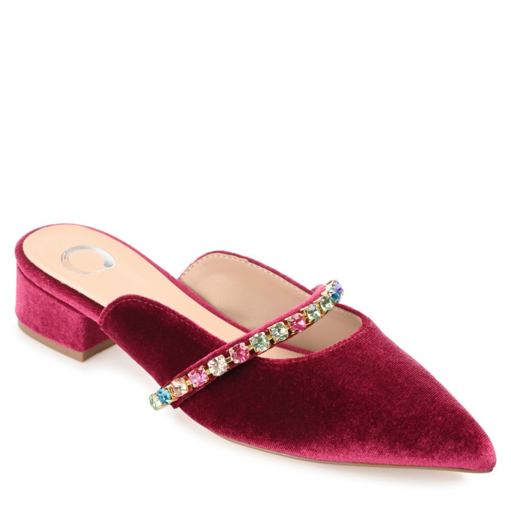 Journee Collection Womens Jewel Flat