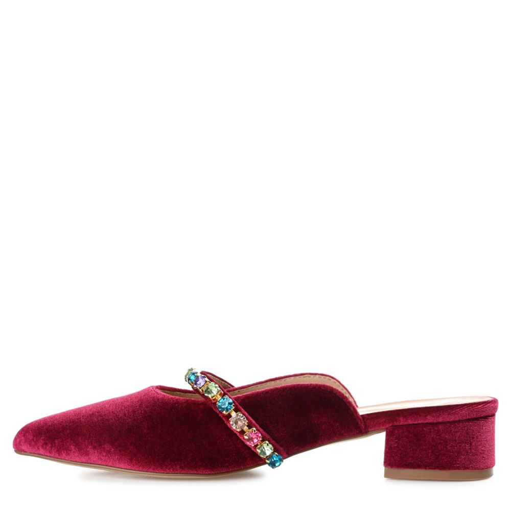 Journee Collection Womens Jewel Flat