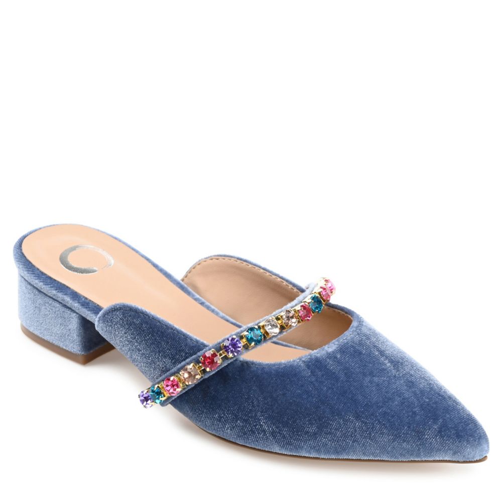 Blue Womens Jewel Flat | Journee Collection | Rack Room Shoes