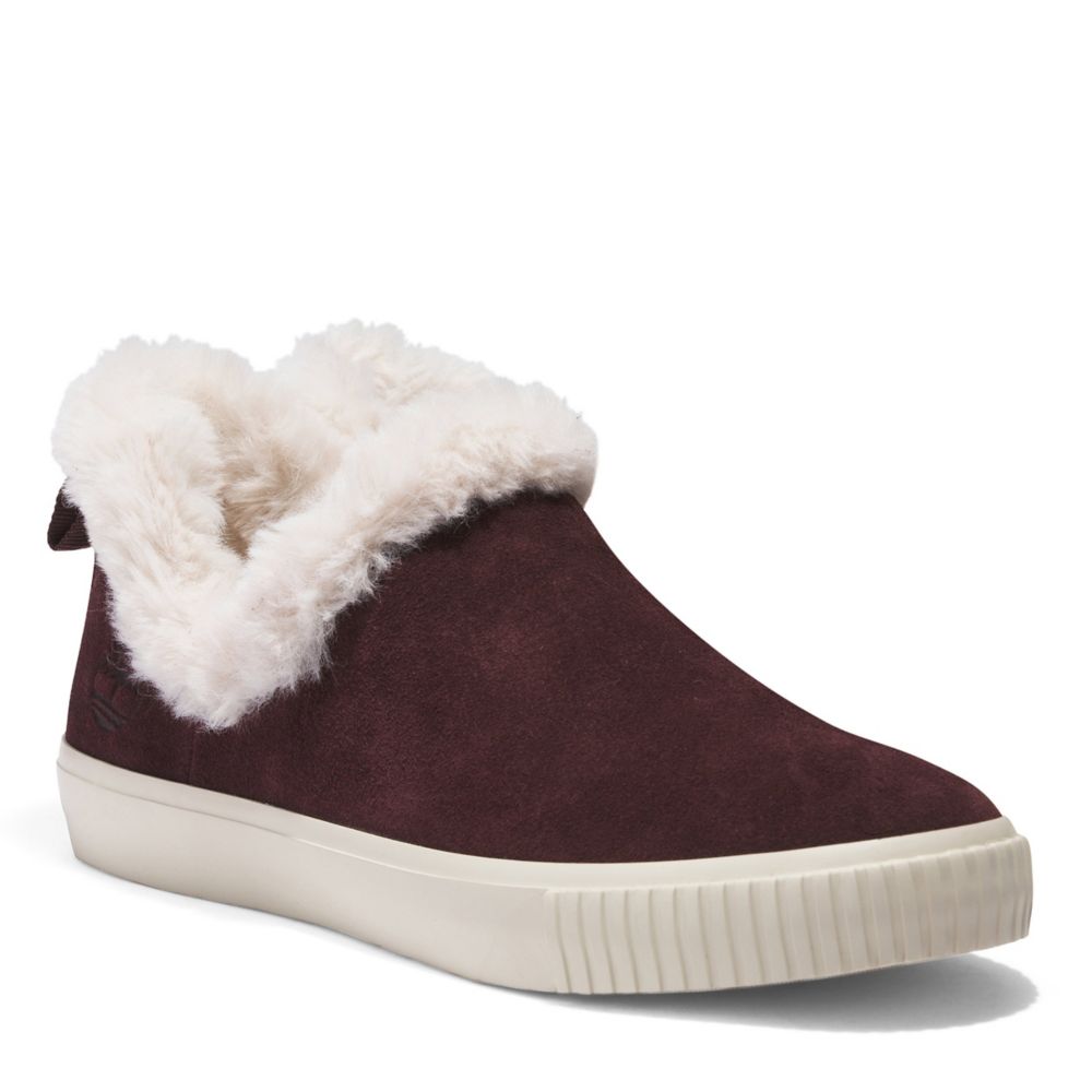 Burgundy Timberland Womens Skyla Bay 6 Sneaker Boot, Sneaker Boots