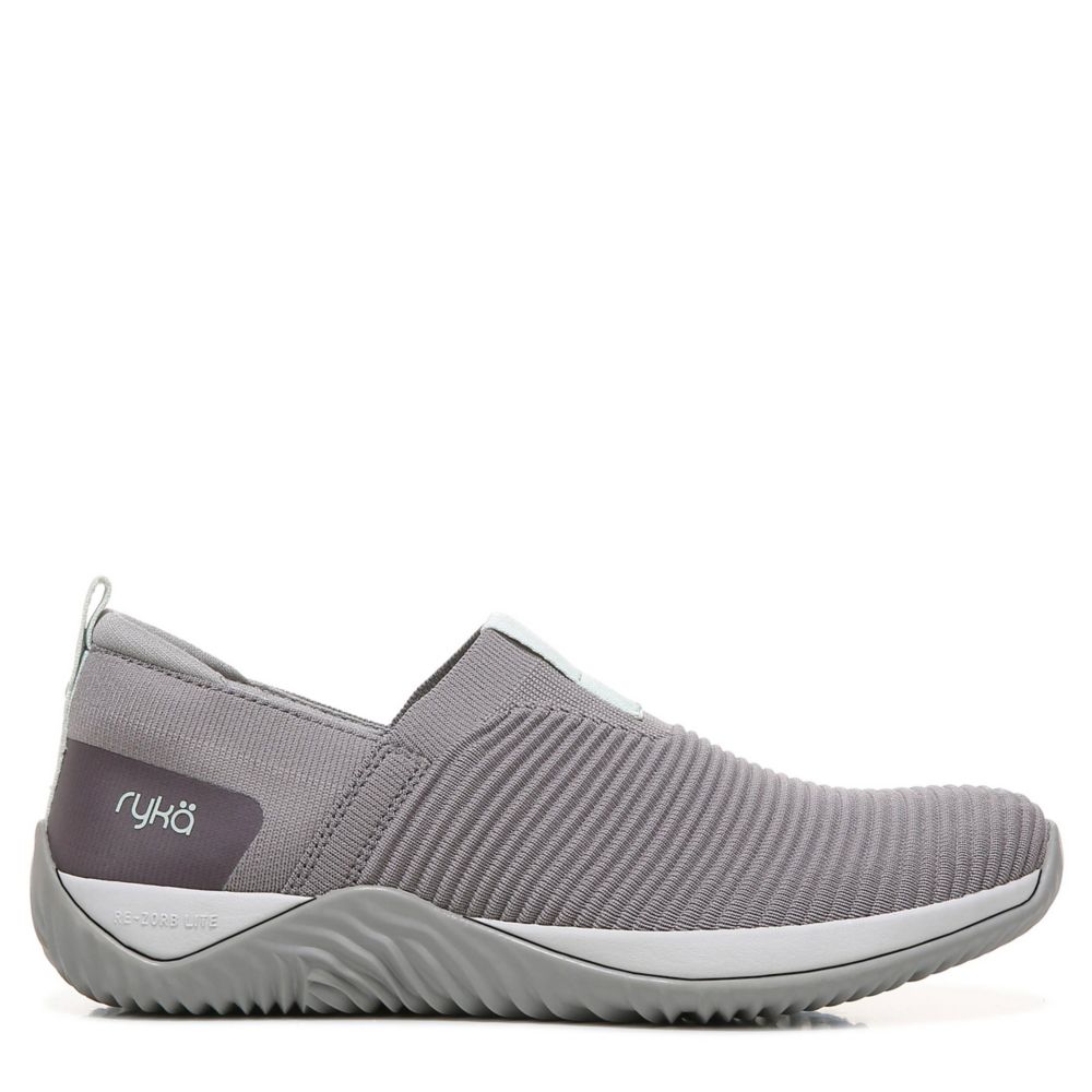 Ryka Womens Echo Knit Slip On Sneaker - Grey