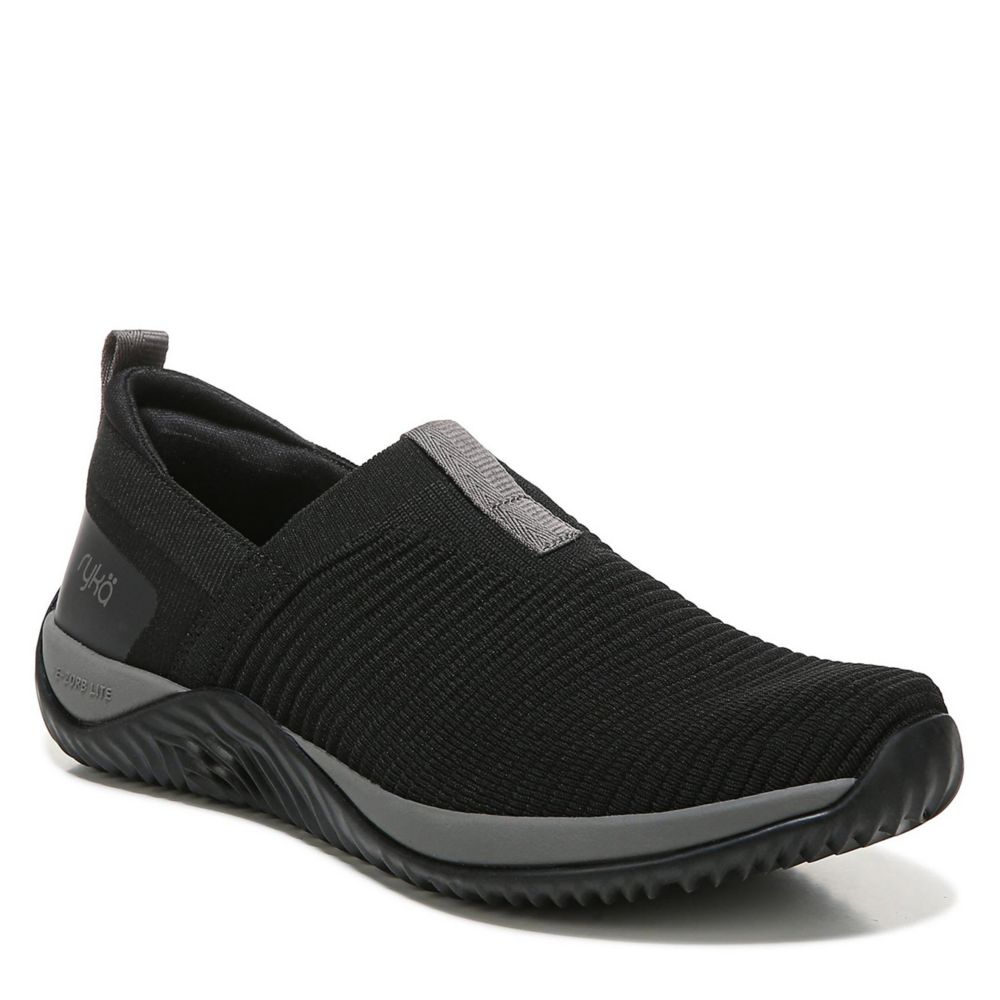 Black Ryka Womens Echo Knit Slip On Sneaker | Athletic & Sneakers ...