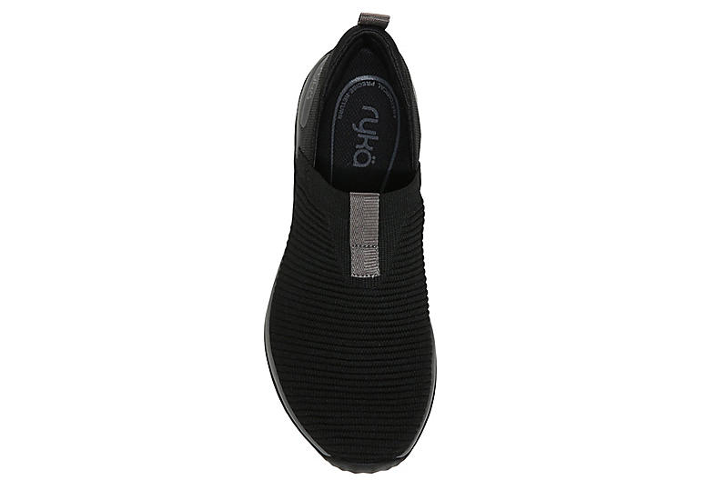Black Ryka Womens Echo Knit Slip On Sneaker | Athletic & Sneakers | Rack Room Shoes