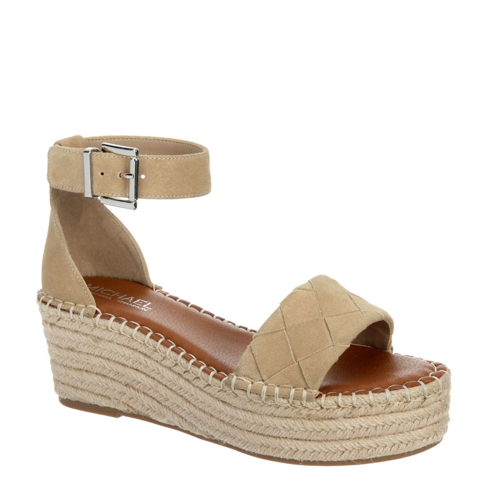 Tan Michael By Michael Shannon Womens Bridgette Wedge Sandal | Casual ...