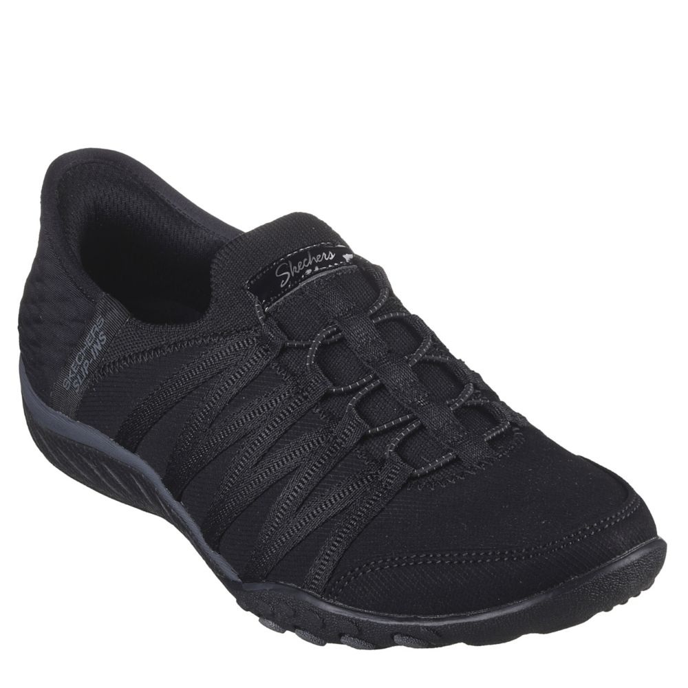 Black Womens Slip-ins On-the-go Flex Clever Sneaker, Skechers