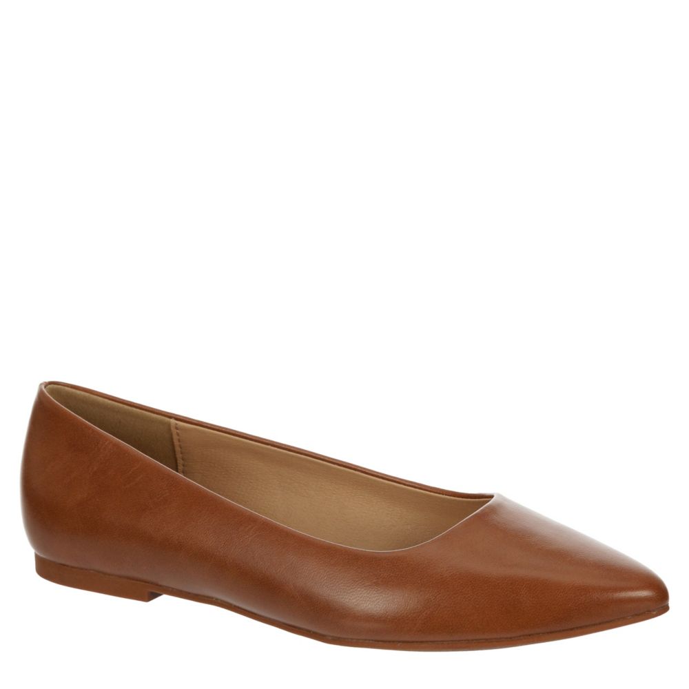 Cognac pointed toe on sale flats