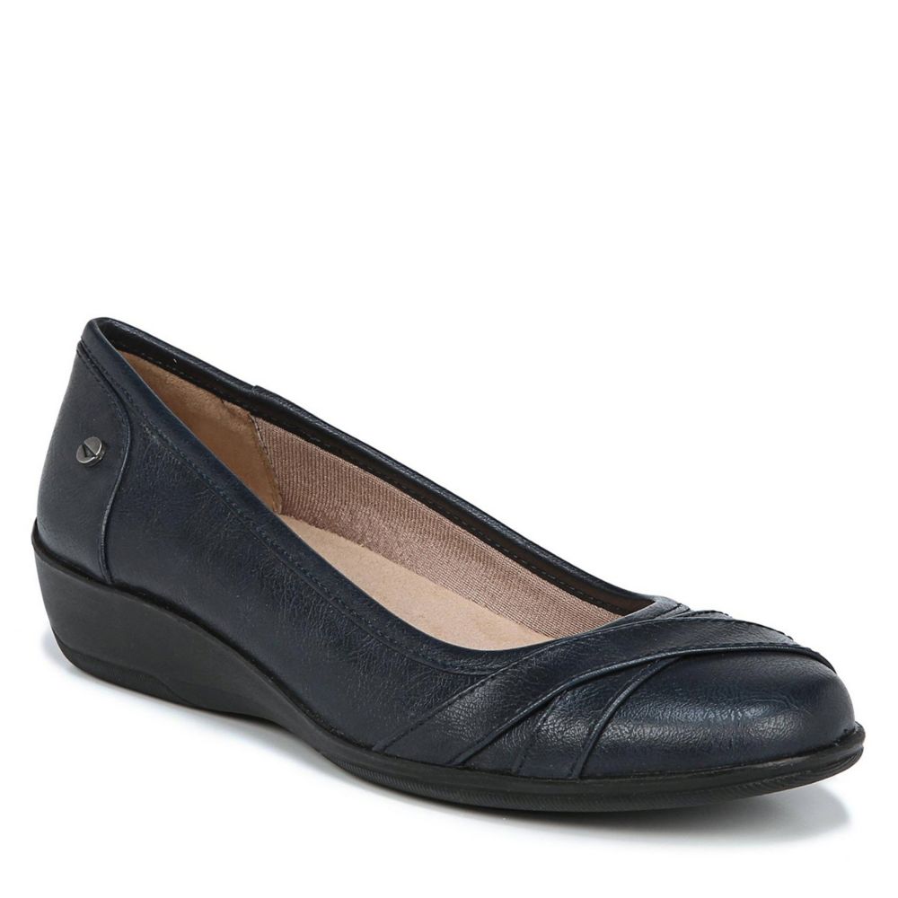 Navy Lifestride Womens Loyal Flat | Casual Shoes | Rack Room Shoes