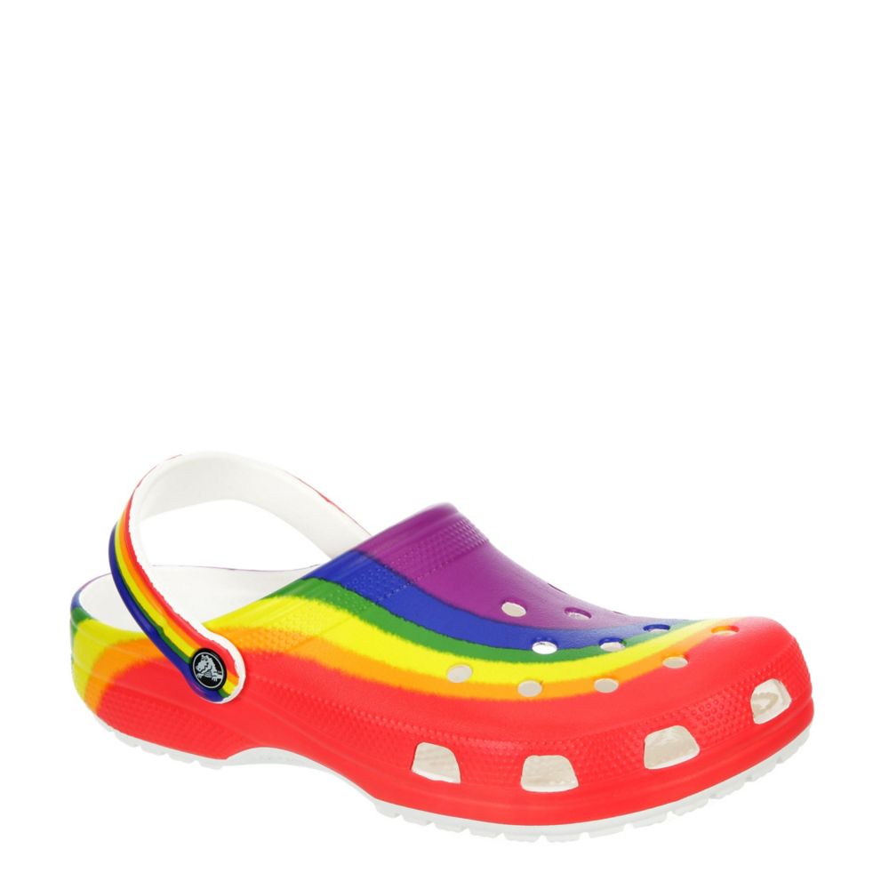 Rainbow Womens Classic Prints Clog Crocs Rack Room Shoes