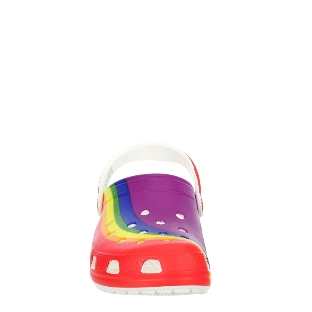 Rainbow color hot sale crocs