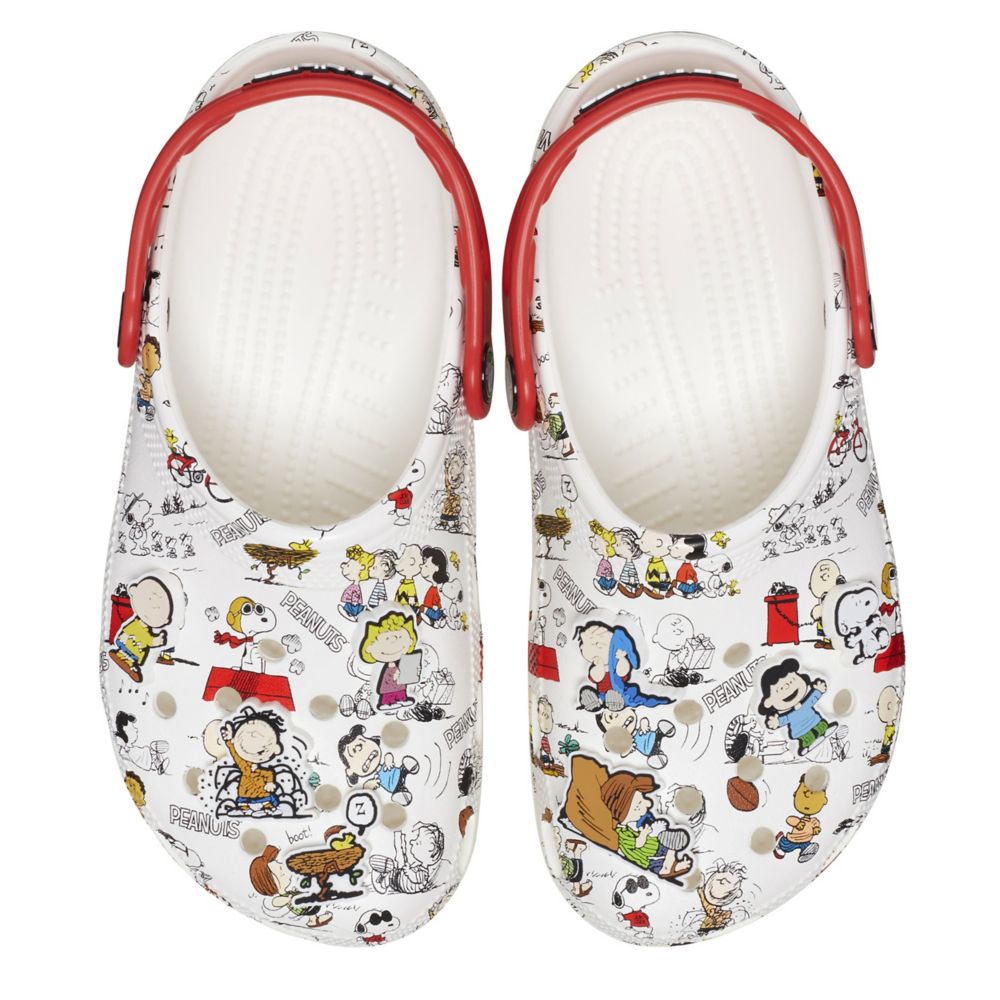 Snoopy Peanuts Crocs Clog Shoes  Clogs shoes, Comfortable shoes