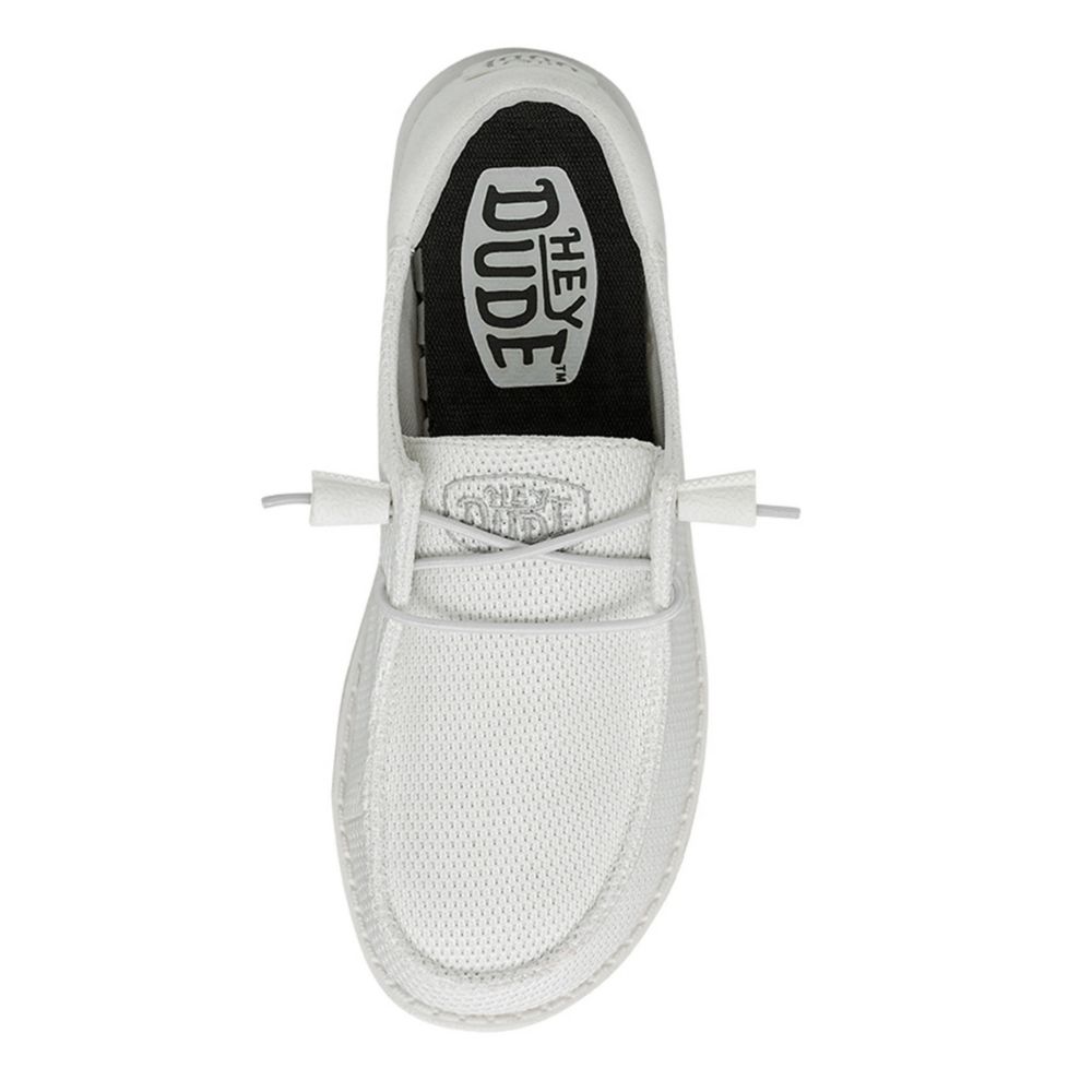 White Womens Wendy Funk Mono Slip On Sneaker, Heydude