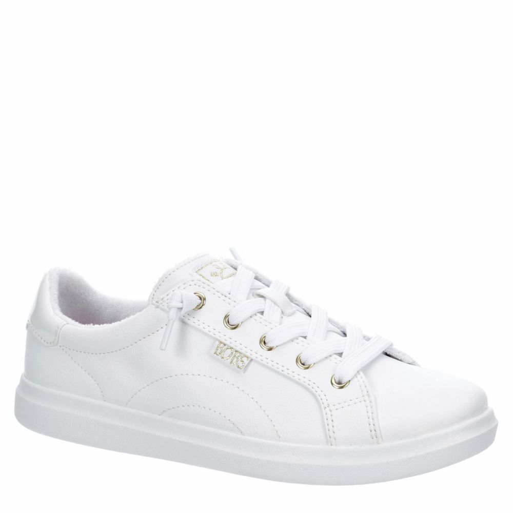 White leather outlet skechers