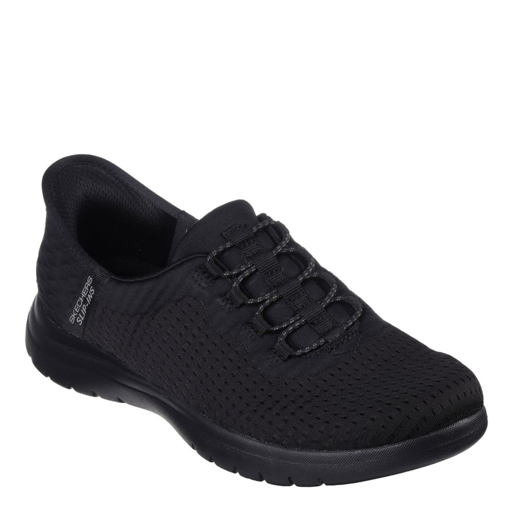 Black Skechers Womens Slip-ins On-the-go Flex Clever Sneaker | Shoes | Rack Room Shoes