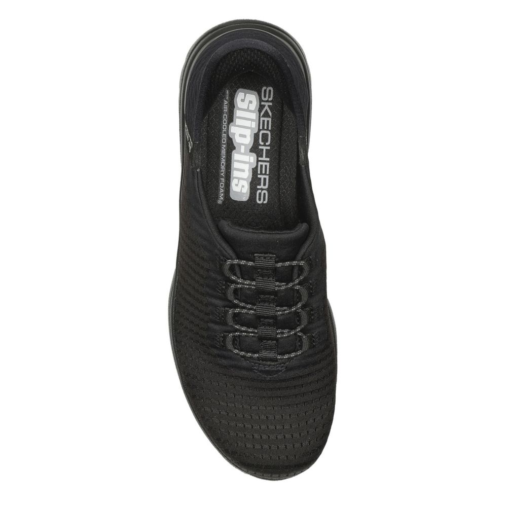 Black Womens Slip-ins On-the-go Flex Clever Sneaker, Skechers