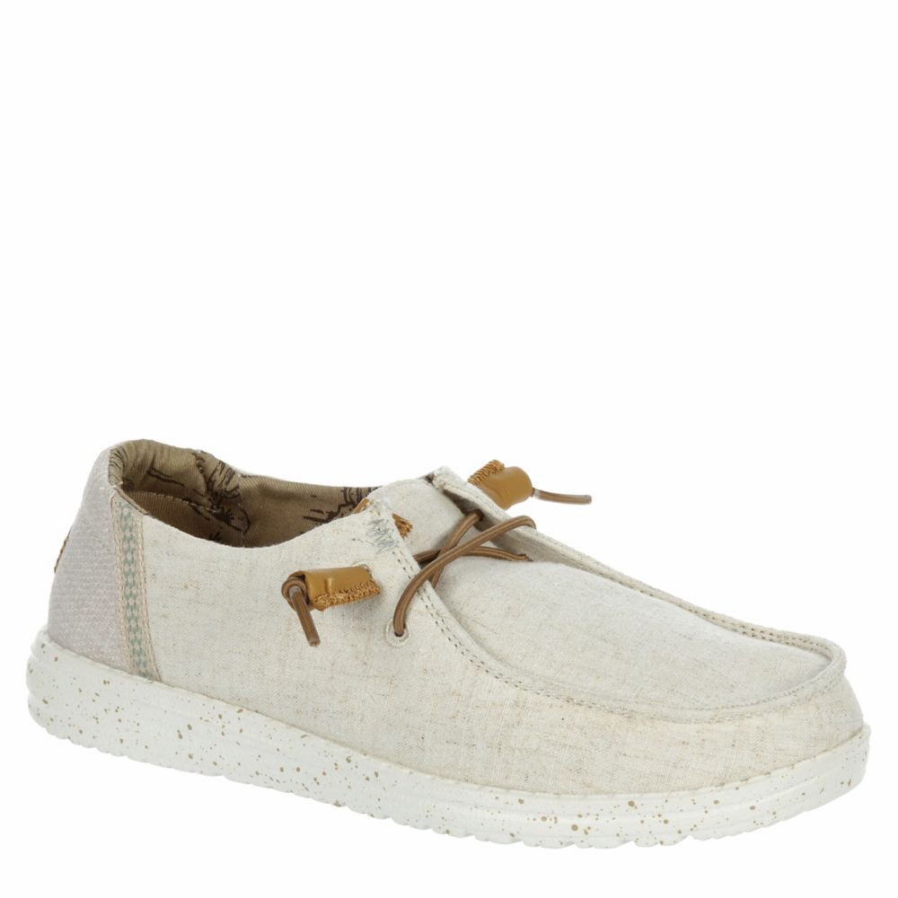 WOMENS WENDY SLIP ON SNEAKER - BEIGE