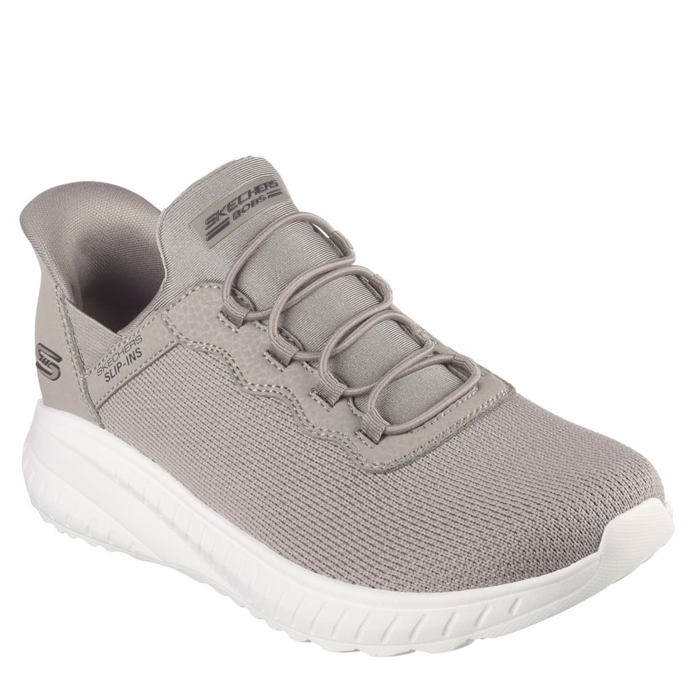 Taupe Womens Slip-ins Sport Squad Sneaker, Skechers