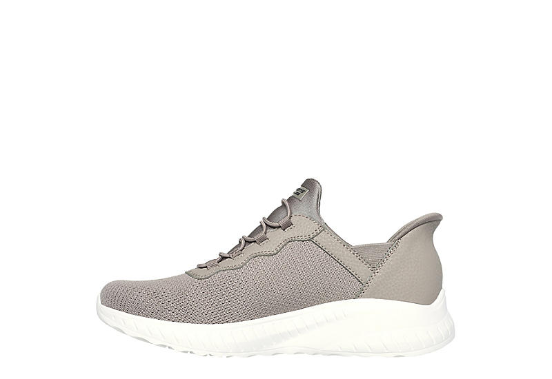 SKECHERS WOMENS SLIP-INS SPORT SQUAD SNEAKER - TAUPE SKECHERS WOMENS SLIP-INS SPORT SQUAD SNEAKER - TAUPE