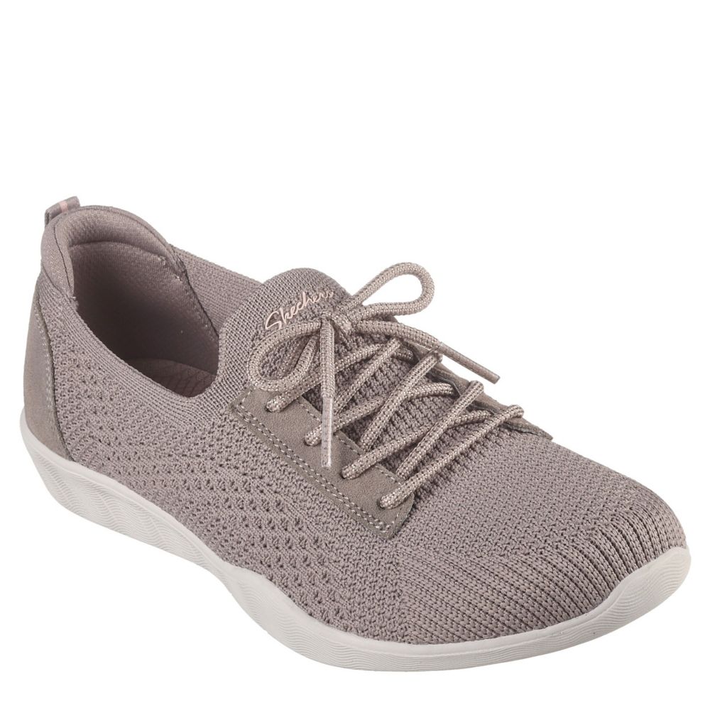 Dark Taupe Skechers Womens Newbury St Slip On Sneaker | Casual Shoes ...