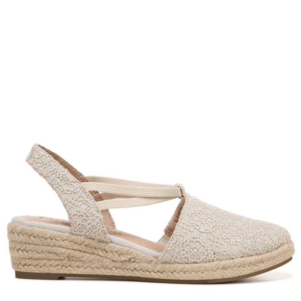 Beige Lifestride Womens Espadrille Wedges Rack Room Shoes