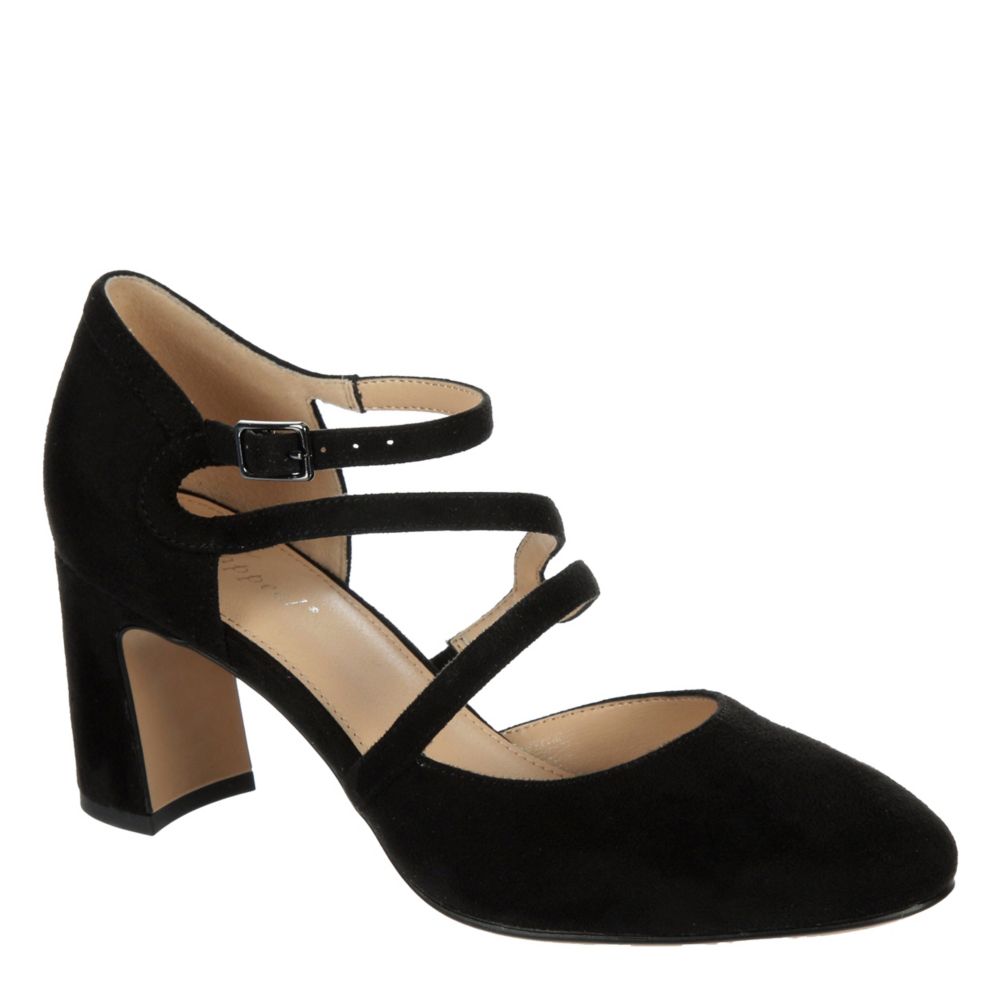 Black Xappeal Womens Kellann Pump | Block Heel | Rack Room Shoes