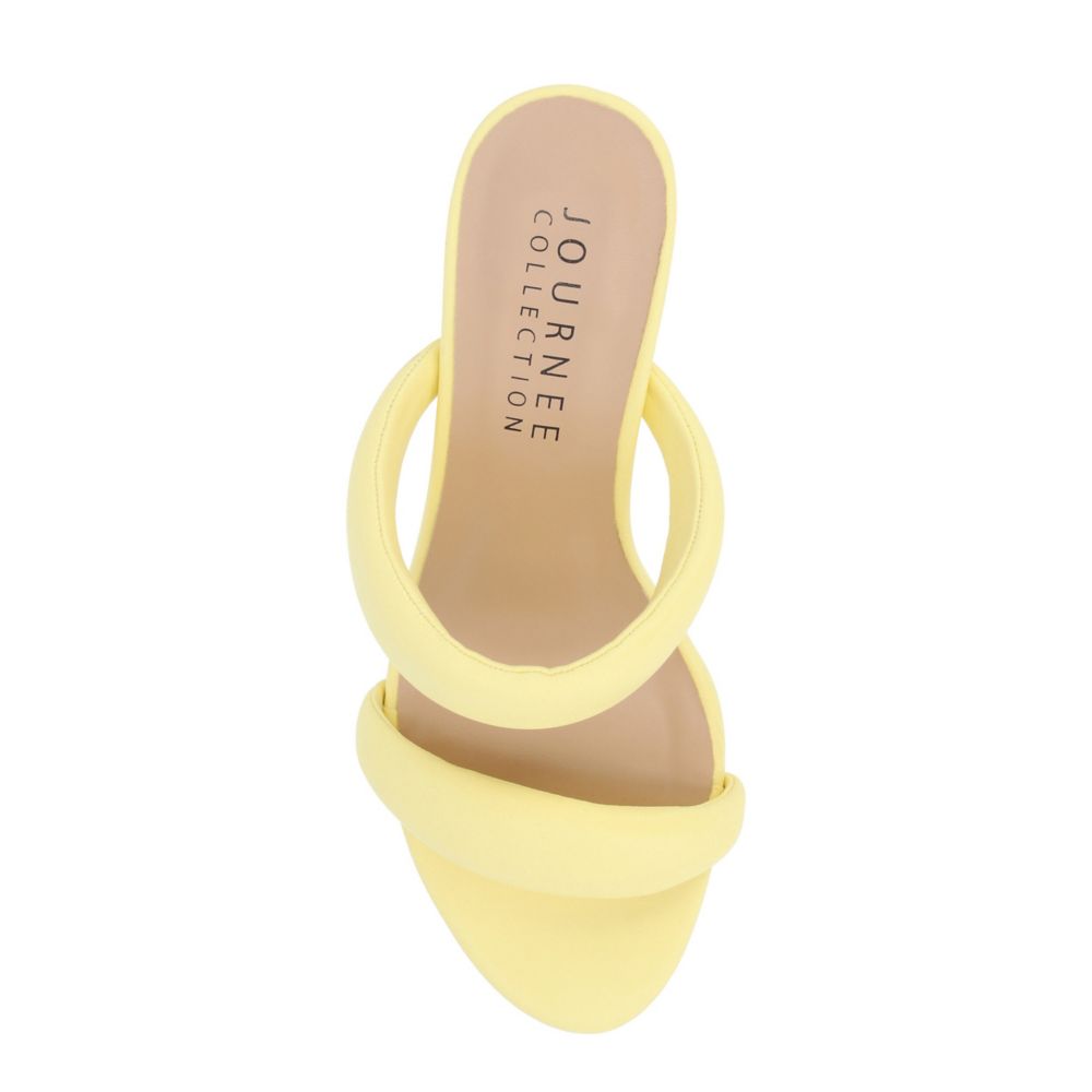 Yellow Journee Collection Womens Mellody Sandal | Dress Shoes | Rack ...