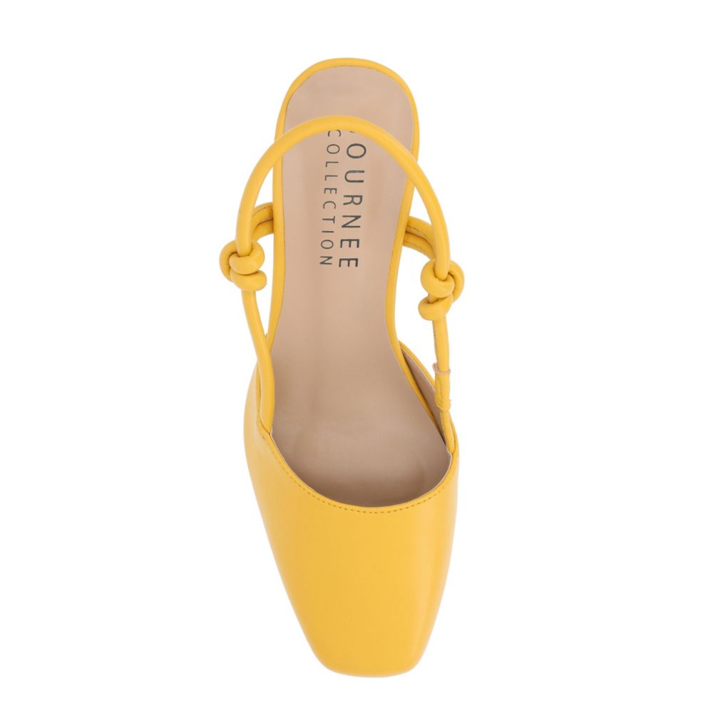 Yellow Journee Collection Womens Margeene Pump | Dress Shoes | Rack ...