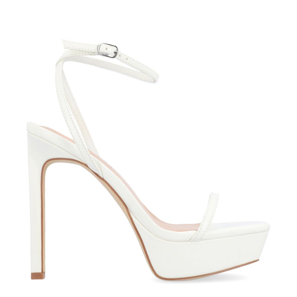 White Journee Collection Womens Telilah Platform Sandal Rack Room Shoes